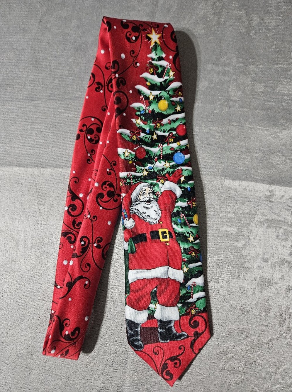 Vtg Noel Santa Christmas Tie